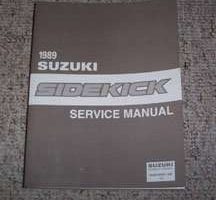 1989 Suzuki Sidekick Service Manual