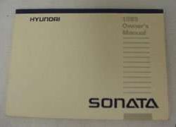 1989 Hyundai Sonata Owner's Manual