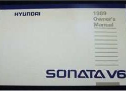 1989 Hyundai Sonata V6 Owner's Manual