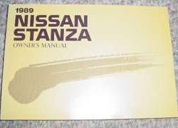 1989 Nissan Stanza Owner's Manual