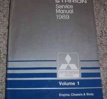 1989 Mitsubishi Starion Service Manual