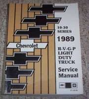 1989 Chevrolet Van Service Manual