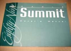 1989 Eagle Summit Owner's Manual