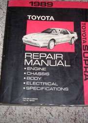 1989 Toyota Supra Service Repair Manual