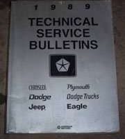 1989 Dodge Dakota Technical Service Bulletin Manual