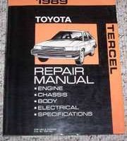 1989 Toyota Tercel Service Repair Manual