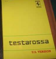 1989 Ferrari Testarossa Owner's Manual