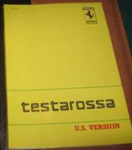 1990 Ferrari Testarossa Owner's Manual