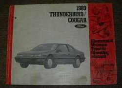 1989 Ford Thunderbird Electrical & Vacuum Troubleshooting Wiring Manual