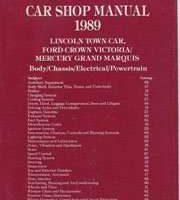 1989 Ford Crown Victoria & Country Squire Service Manual