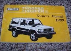 1989 Isuzu Trooper & Trooper II Owner's Manual