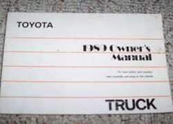 1989 Toyota Truck Owner's Manual
