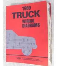1989 Ford F-Super Duty Truck Large Format Wiring Diagrams Manual
