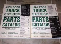 1989 Ford F-600 Truck Parts Catalog Text