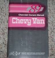 1989 Chevrolet Van Owner's Manual