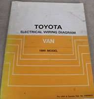 1989 Toyota Van Electrical Wiring Diagram Manual
