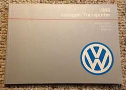 1989 Volkswagen Vanagon & Transporter Owner's Manual