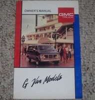 1989 GMC Vandura & Rally Owner's Manual