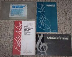 1989 Plymouth Voyager Owner's Manual Set