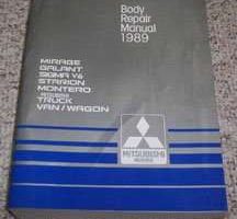 1989 Mitsubishi Mirage Body Repair Manual