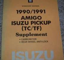 1991 Isuzu Amigo Service Manual Supplement