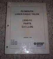 1990 Plymouth Laser Mopar Parts Catalog Binder