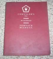 1990 Chrysler TC by Maserati Shop Service Repair Manual