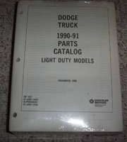 1990 Dodge Ram Van Mopar Parts Catalog Binder