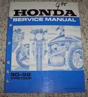 1992 Honda VFR750F Motorcycle Shop Service Manual