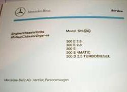 1990 Mercedes Benz 300E 2.6, 300E 2.8, 300E, 300E 4Matic & 300D 2.5 Turbodiesel 124 Chassis Parts Catalog