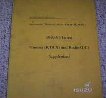 1990 Isuzu Trooper Automatic Transmission Service Manual Supplement