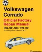 1990 Volkswagen Corrado Service Manual