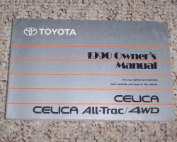 1990 Toyota Celica & Celica All-Trac/4WD Owner's Manual