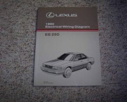 1990 Lexus ES250 Electrical Wiring Diagram Manual
