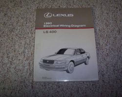 1990 Lexus LS400 Electrical Wiring Diagram Manual