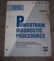 1990 Plymouth Acclaim 2.2L & 2.5L Turbo Engines Powertrain Diagnostic Procedures Manual
