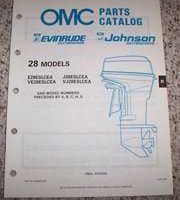 1990 Johnson Evinrude 28 HP Models Parts Catalog