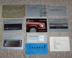 1990 Mercedes Benz 300E, 300E 2.6 & 300CE Owner's Manual Set