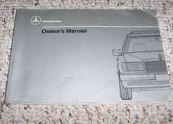 1990 Mercedes Benz 300TE & 300TE 4Matic Owner's Manual