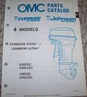 1990 Johnson Evinrude 4 HP Models Parts Catalog