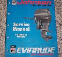 1990 Johnson Evinrude 40 HP Models Shop Service Repair Manual