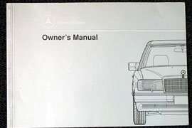 1991 Mercedes Benz 420SEL, 560SEL & 560SEC Owner's Manual