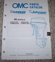 1990 Johnson Evinrude 48 HP Models Parts Catalog