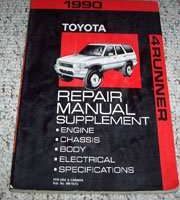 1990 Toyota 4Runner Service Manual Supplement