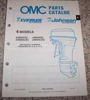 1990 Johnson Evinrude 4 HP Models Parts Catalog