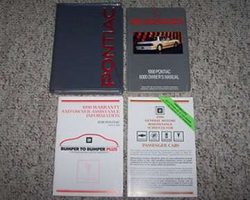 1990 Pontiac 6000 Owner's Manual Set