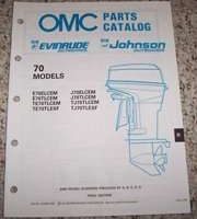 1990 Johnson Evinrude 70 HP Models Parts Catalog