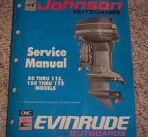 1990 Johnson Evinrude 155 Commercial Models Service Manual