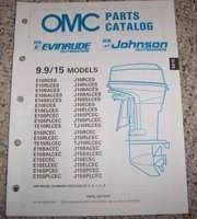 1990 Johnson Evinrude 9.9 & 15 HP Models Parts Catalog