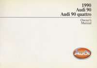 1990 Audi 90 & 90 Quattro Owner's Manual